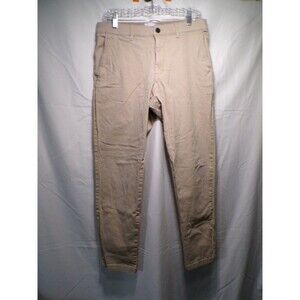 H&M Men's Slim Fit Chino Pants Beige Khaki Size 32x32 Cotton Blend